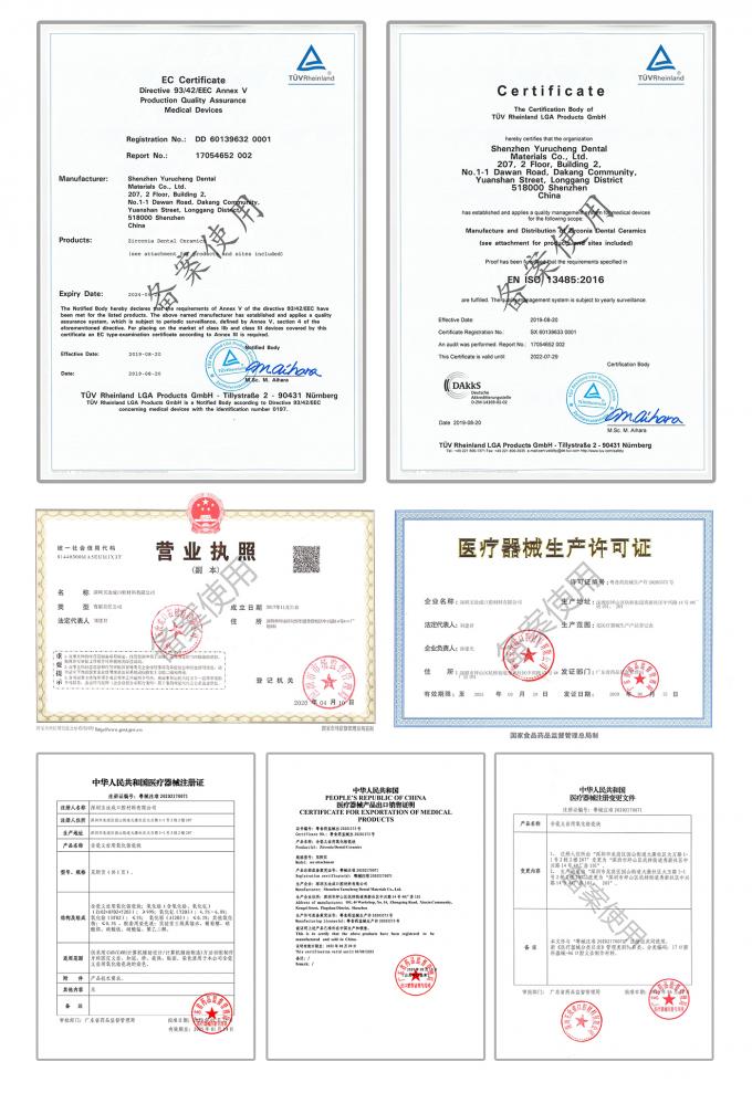 Lab Gigi Pra Blok Zirkonia Berbayang Untuk Pemulihan Estetika Cad Cam 3