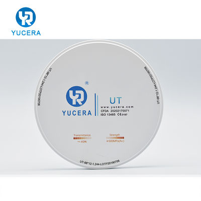 Harga yang bagus YUCERA Dental Zirconia Blocks 98mm  UT  for  Dental Veneers Teeth on line
