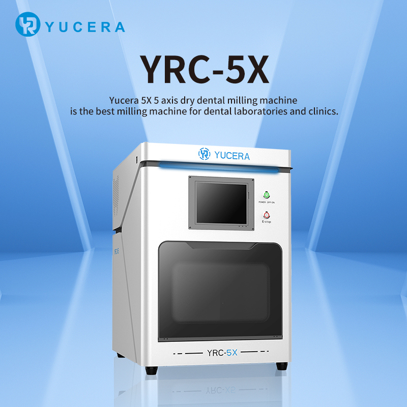 Yucera Professional 5 Axis Dental Equipment Cutting Machine Zirconia Milling with Efficient Machinery Power Source