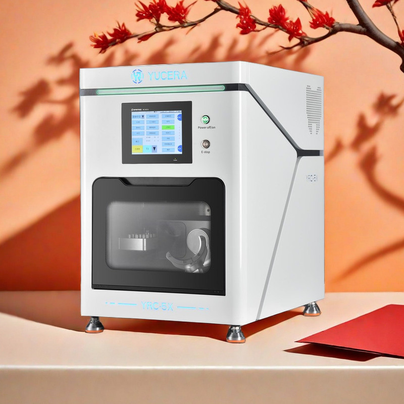 Yucera Professional 5 Axis Dental Equipment Cutting Machine Zirconia Milling with Efficient Machinery Power Source