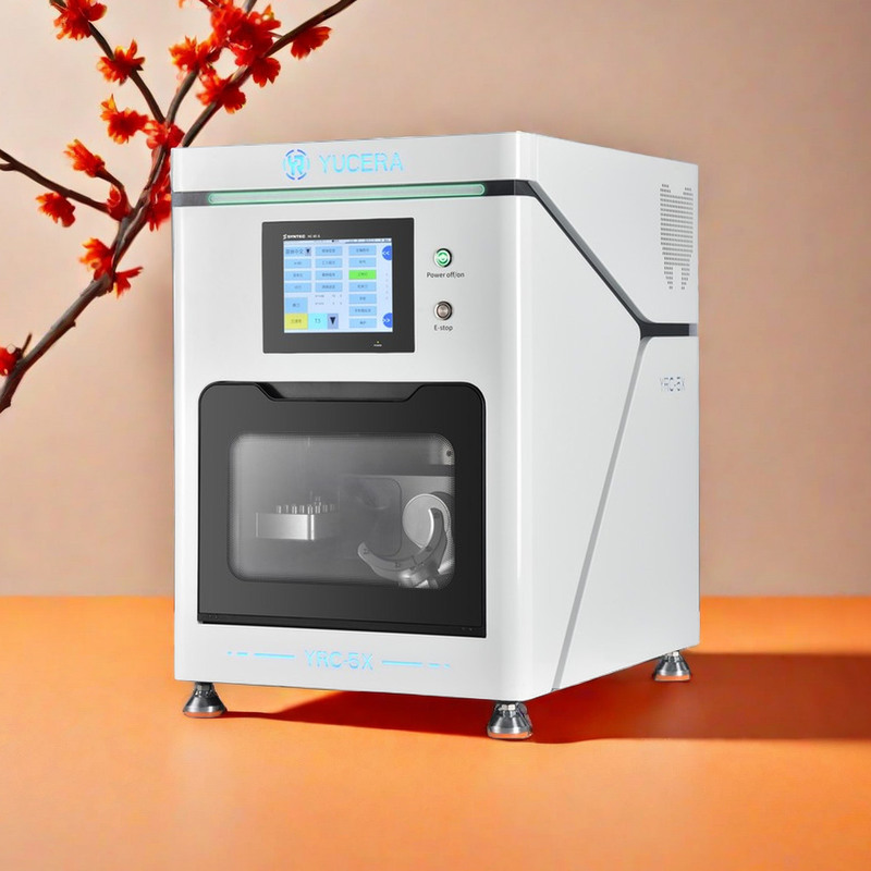 Yucera Baru Dirilis 5 Axis Dental CNC Milling Machine Peralatan Terapi Oral Aksesori untuk Zirkonia Logam CAD CAM Langsung