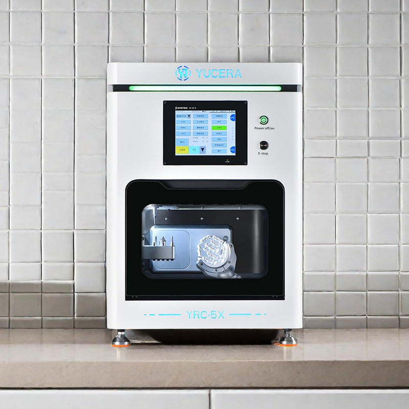 Yucera Baru Dirilis 5 Axis Dental CNC Milling Machine Peralatan Terapi Oral Aksesori untuk Zirkonia Logam CAD CAM Langsung