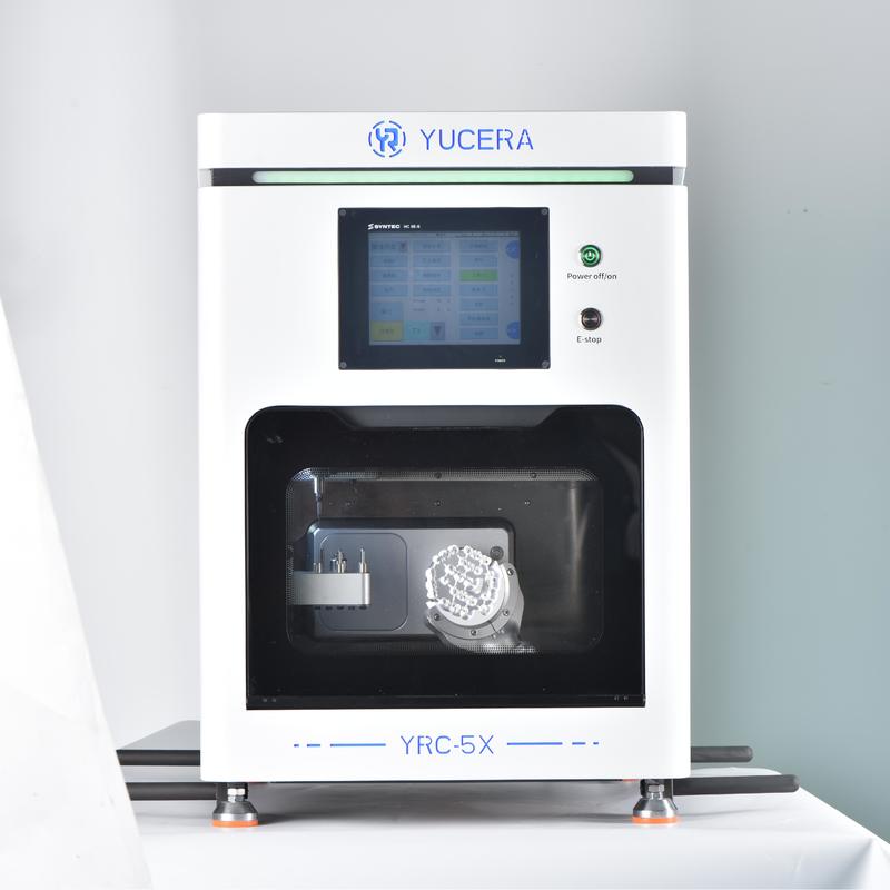 Peralatan Laboratorium Gigi Multi Fungsi Yucera 5 Axis CNC Milling Machine untuk Zirkonia Logam CAD CAM