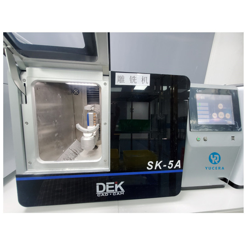Kualitas Stabilitas CAM CAD Mesin Penggilingan Gigi Yucera Sk-5A 5 Axis Dental Milling Machine