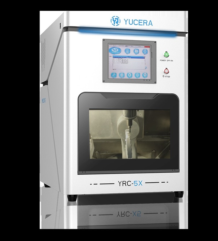 China Yucera Penjualan Panas Sepenuhnya Otomatis 5 Axis Dental CAD CAM Milling Machine untuk Lab
