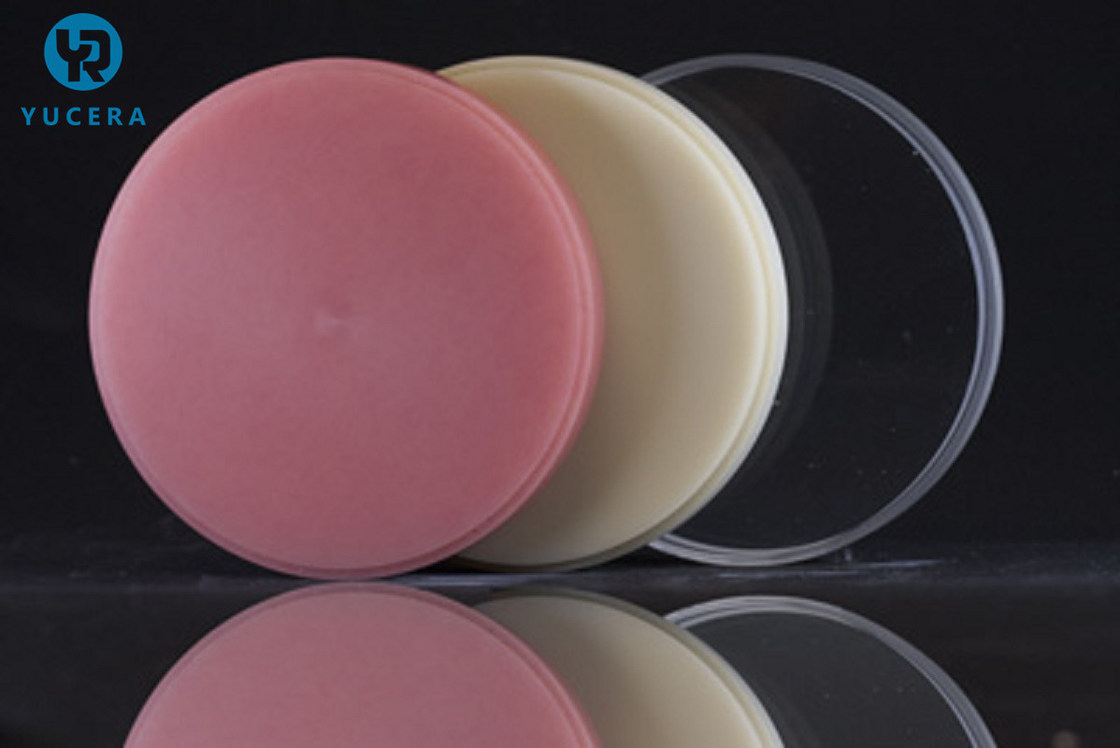 Cakram PMMA Berkualitas Tinggi Yucera Dengan Layanan OEM Bahan Gigi untuk Laboratorium Gigi