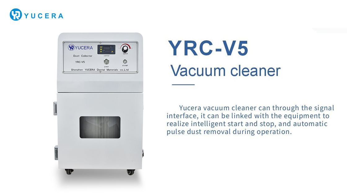 Peralatan Cad Cam Vacuum Cleaner Yucera YRC-V5 untuk Pembersihan Penggilingan Mesin Pengumpul Debu