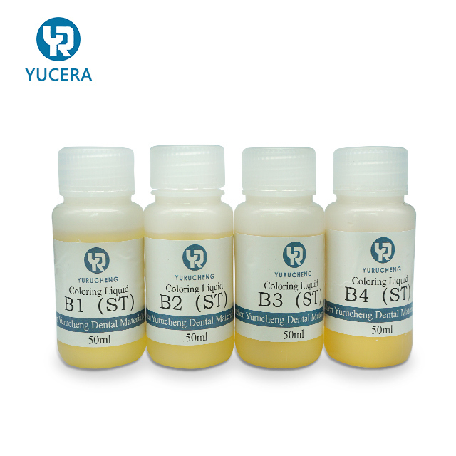 Yucera Dental Coloring Liquid 16 Colors for Zirconia Full Contour Crown Dental Lab Materials Dentures Dyeing  Liquid