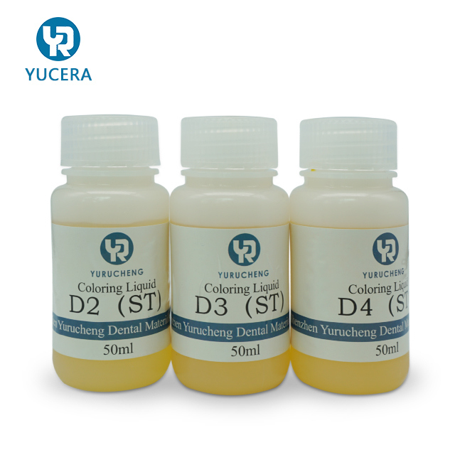Yucera Dental Coloring Liquid 16 Colors for Zirconia Full Contour Crown Dental Lab Materials Dentures Dyeing  Liquid
