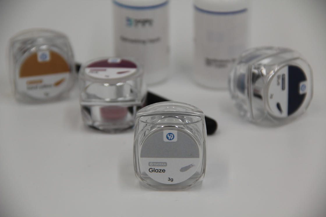 Yucera Dental Lab Essentials Kit Pewarnaan & Glazing Zirkonia Keramik 18-Warna untuk Gigi yang Disesuaikan