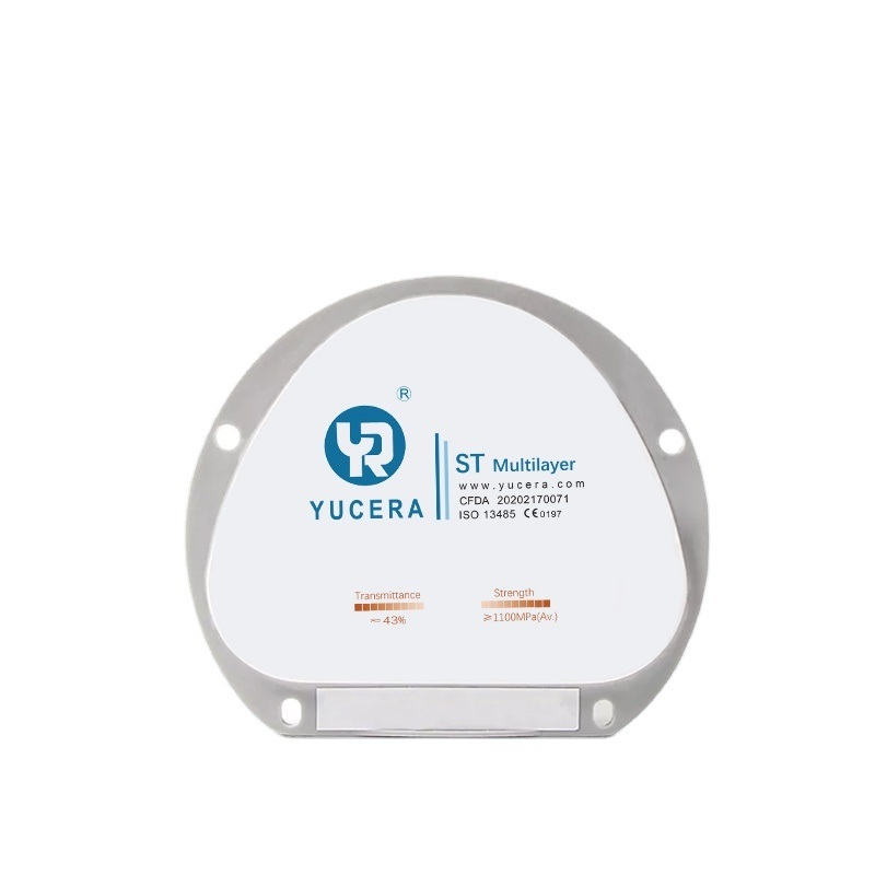 Blok Zirkonia Multilayer Yucera ST - Solusi Kinerja Tinggi untuk Aplikasi Gigi CAD/CAM