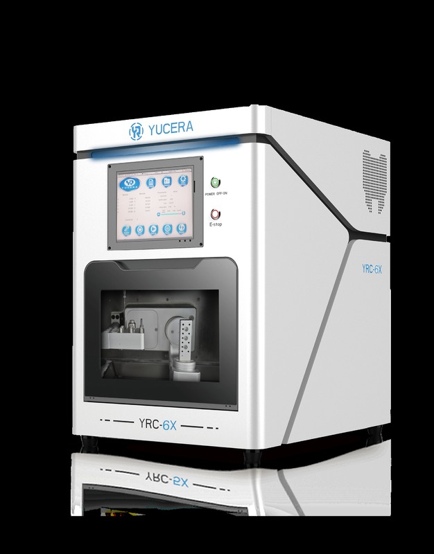 Mesin CAD/CAM Gigi 5-Axis YUCERA YRC-6X | Akurasi ±5μm | Pengubah Otomatis 10 Alat