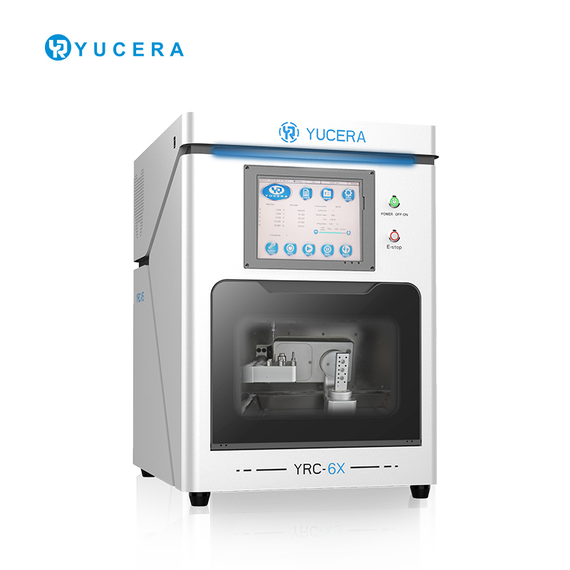 Mesin CAD/CAM Gigi 5-Axis YUCERA YRC-6X | Akurasi ±5μm | Pengubah Otomatis 10 Alat