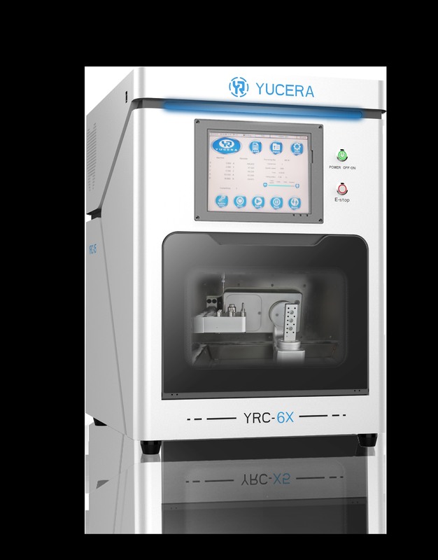Mesin CAD/CAM Gigi 5-Axis YUCERA YRC-6X | Akurasi ±5μm | Pengubah Otomatis 10 Alat