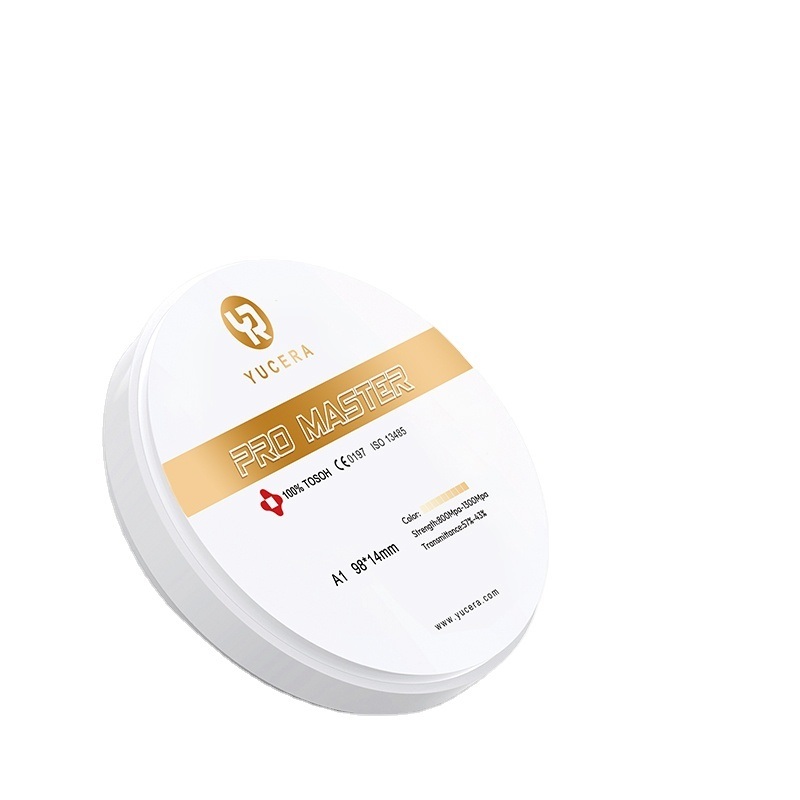 Blok Zirkonia Gigi Yucera Pro Master 95mm Dimensi Presisi Cocok untuk Berbagai Solusi Restorasi Gigi